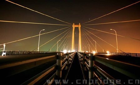 珠江黄埔大桥北汊桥夜景